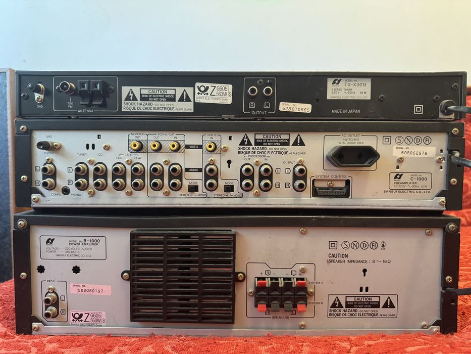 Sansui B1000, C1000,T310i, Harman Kardon