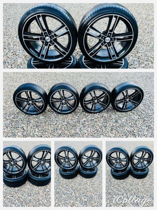 Vând Jante de Vw R-line Originale 5x112 pe 19 cu cauciucuri de Vara 235/35/19