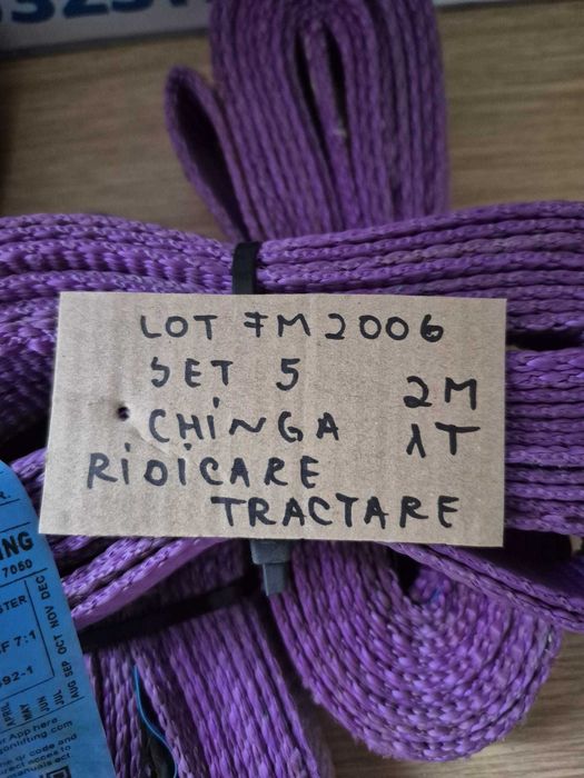 set 5 chinga ridicare, tractare 1 T - lot fm 2006