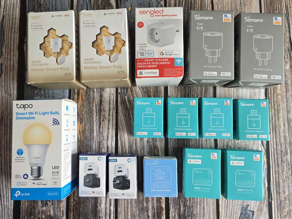 Смарт устройства SONOFF, Sparkle IoT и Csmart - Wi-Fi и Matter Smart Home - USB и Type-C мини реле
