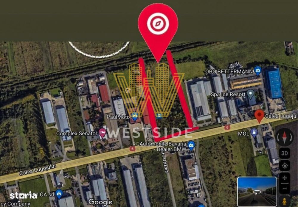 Teren intravilan de vanzare, Calea Lugojului