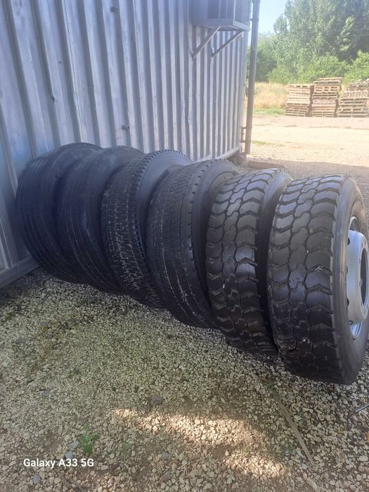джанти 22.5 х 9.00 и гуми за камион 385/65/22,5 - 215/75 R 17.5