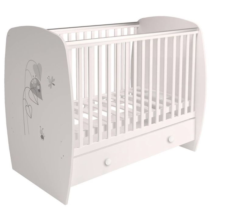 Polini kids amis детская кроватка белая