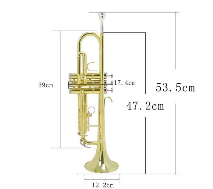 Trompeta Slade auriu  geanta transport NOU