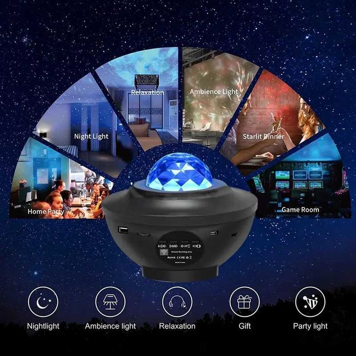 Galaxy проектор с музика