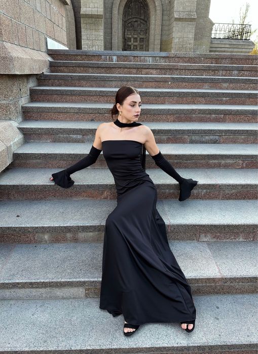 Платье в пол вечернее новое kechki libos uzun