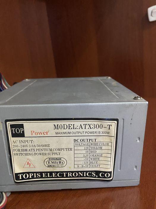 блок питания TOP Power, модель ATX300-T