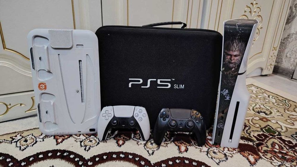 Playstation 5 slim дисковод  2 джойстик док станция взлом версия 10.01
