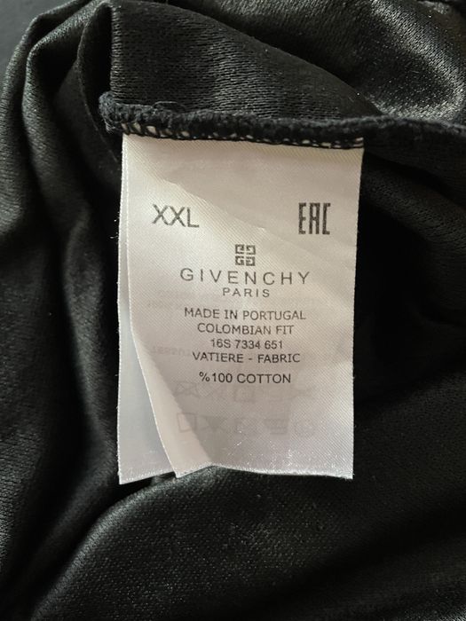 Givenchy Paris Black Destroyed Logo T-shirt