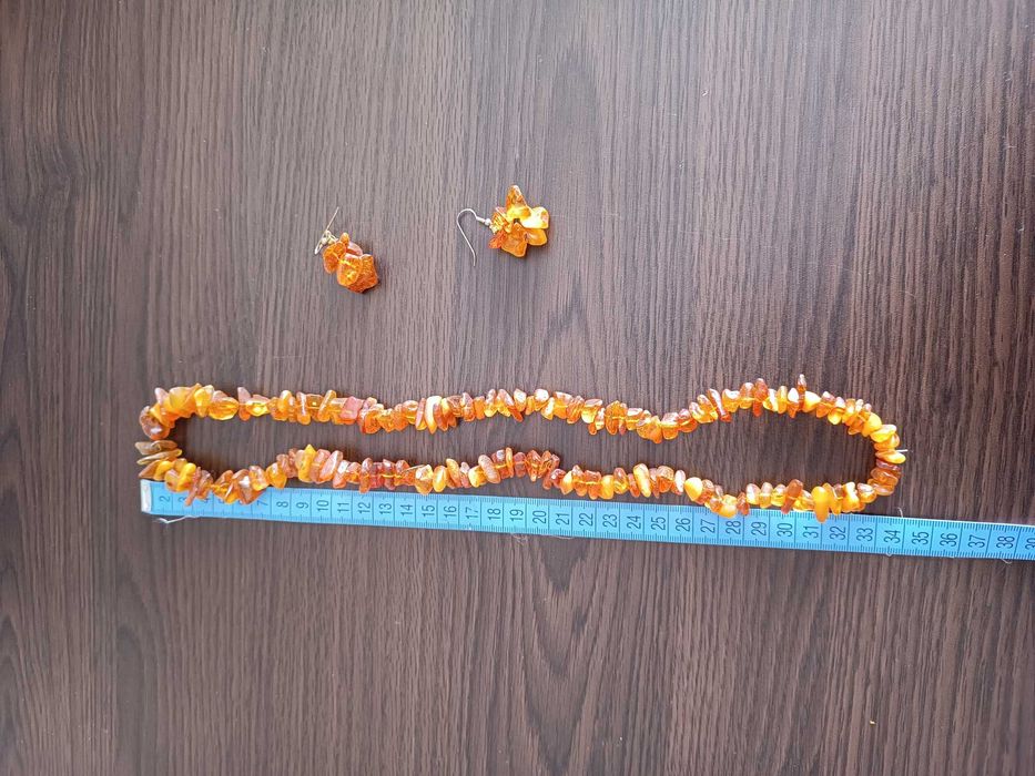 Кехлибарено колие с обеци