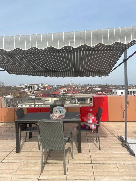 Masa cu scaune si umbrela ( vand si la bucata)