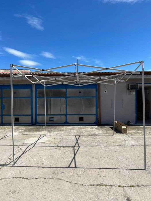 Шатра 3х3 ПОДСИЛЕНА БЯЛА конструкция-21кг.