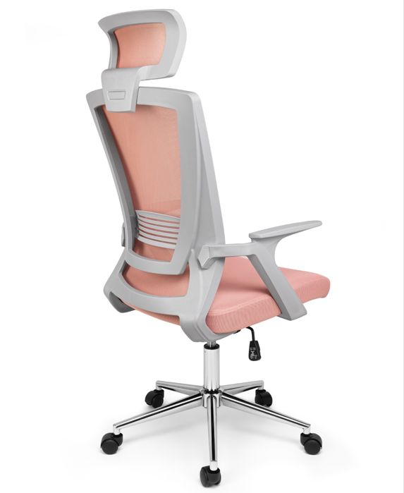 Scaun de Birou, Dr.Home Pixy XL, Cadru Otel, Mesh – Roz