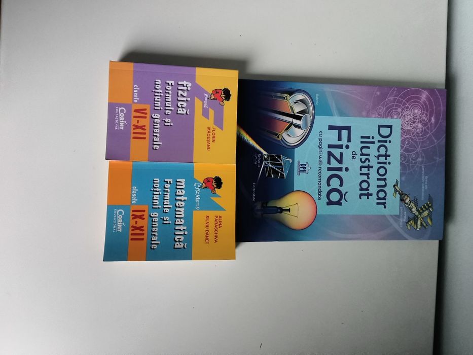 Dictionar ilustrat de fizica si memoratoare formula fizica matematica
