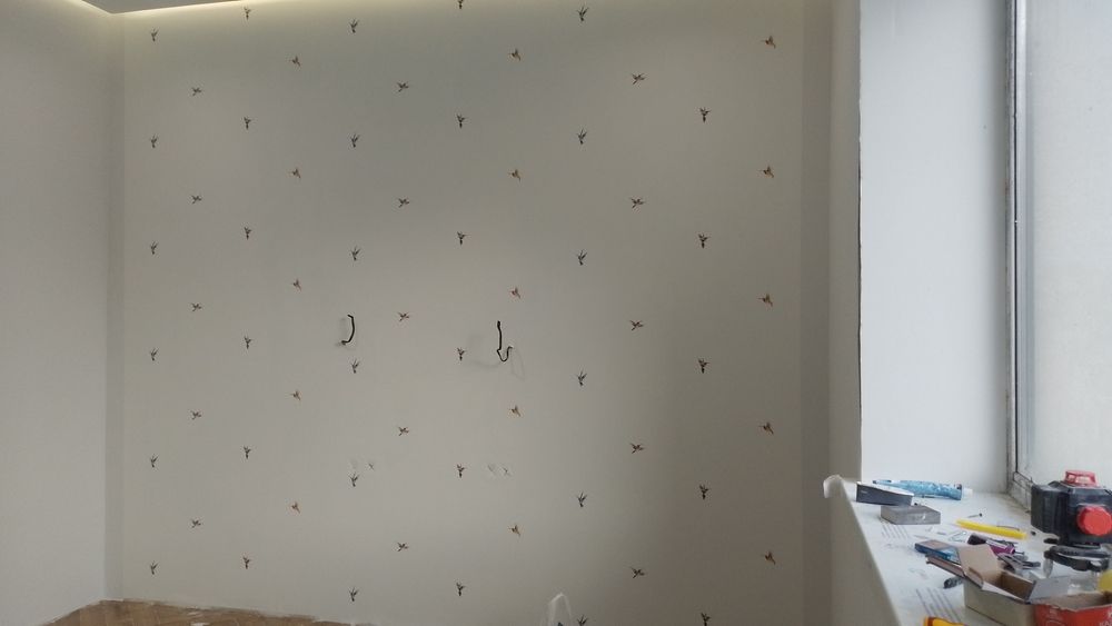 Поклейка обоев,  шпаклевка и т.д