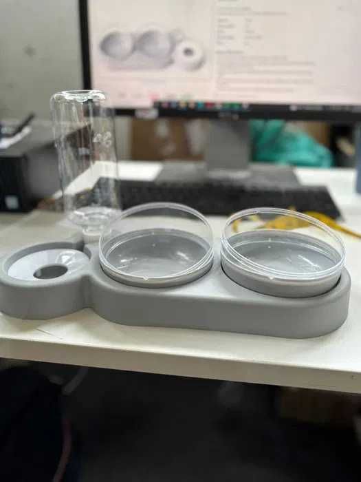 Set boluri câine/pisică antiderapante, înălțate, anti-vărsare