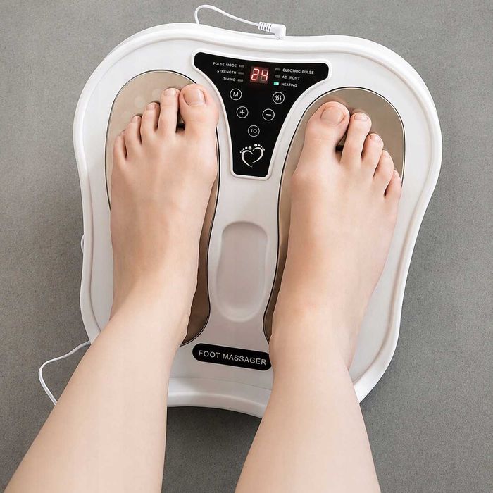 Aparat Electrostimulator si Masaj Picioare cu Telecomanda & Incalzire
