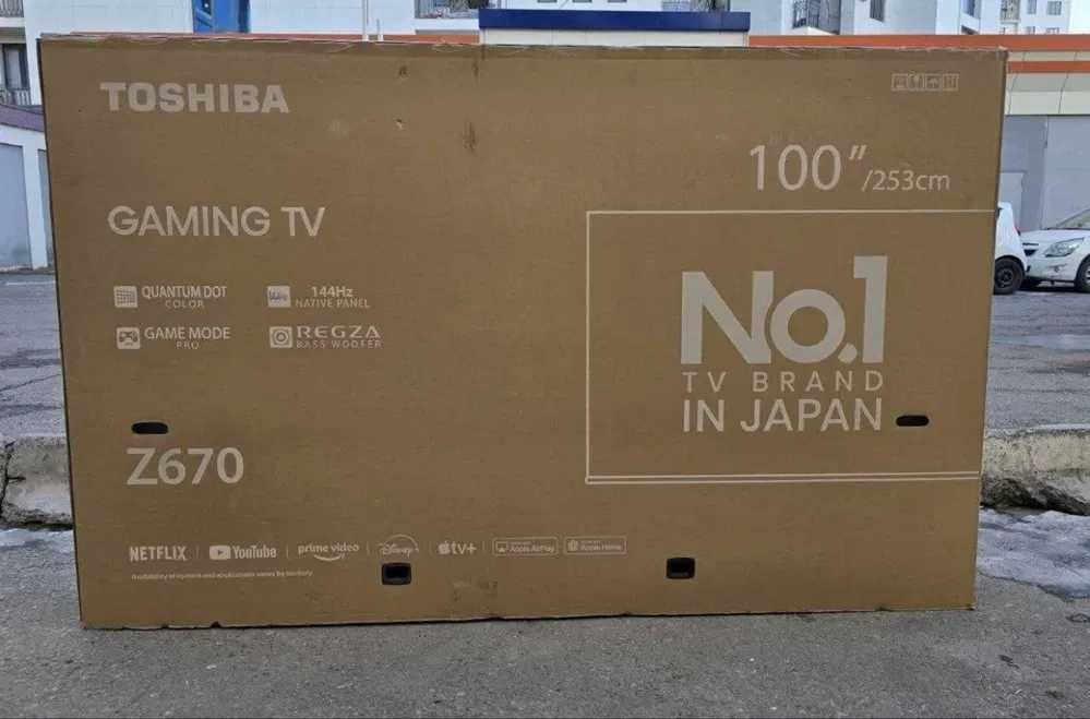 Toshiba 100 диагональ" (4K Ultra HD) 144hz + бесплатная Доставка