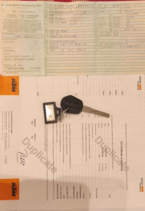 KTM Duke 125, ABS, 2019.