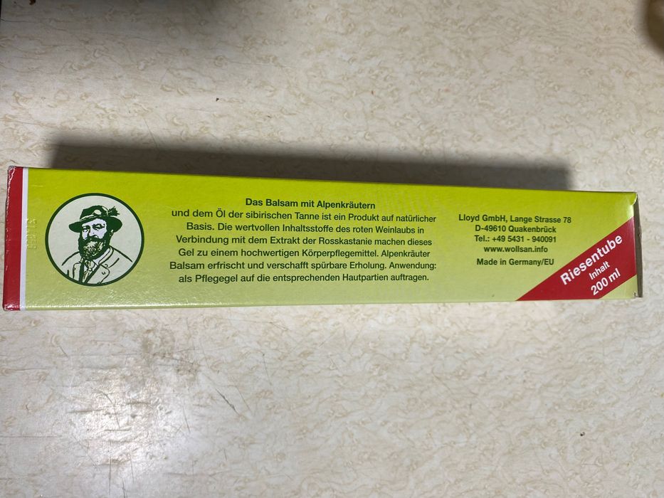 Алпийски балсам за разширени вени и тежест в краката