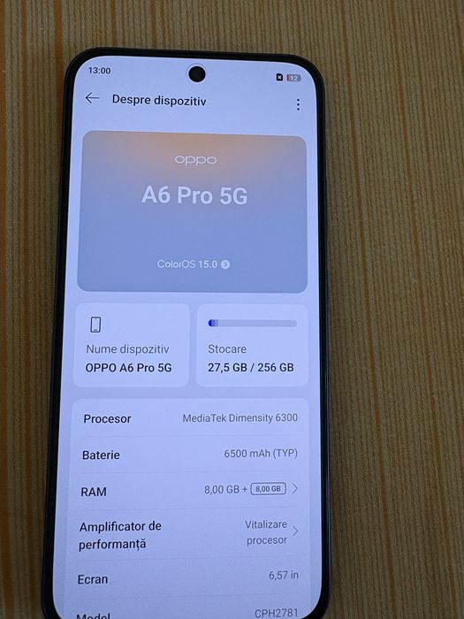 Oppo A6 PRO 5G nou nout.