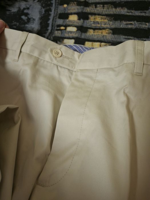 Мъжки панталон; Бял; Нов