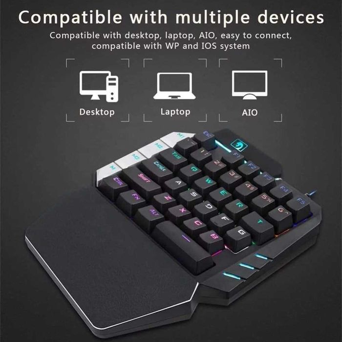 4 в 1 гейминг клавиатура и мишка за телфон Mobile Game Combo Pack