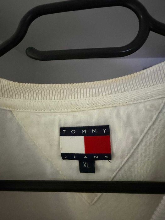 Tricou Tommy Jeans - alb, mărimea XL