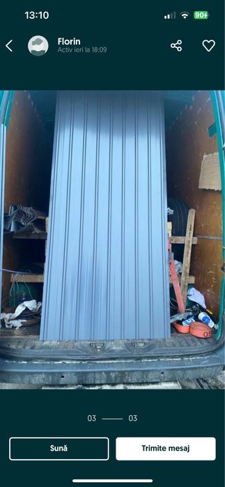 Tabla zinc si color 2m