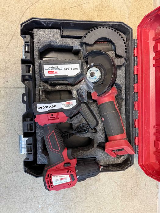 030238	R20 Бормашина & Ъглошлайф 2Ah 4Ah в куфар RDP-PBCDI20&SPAG20