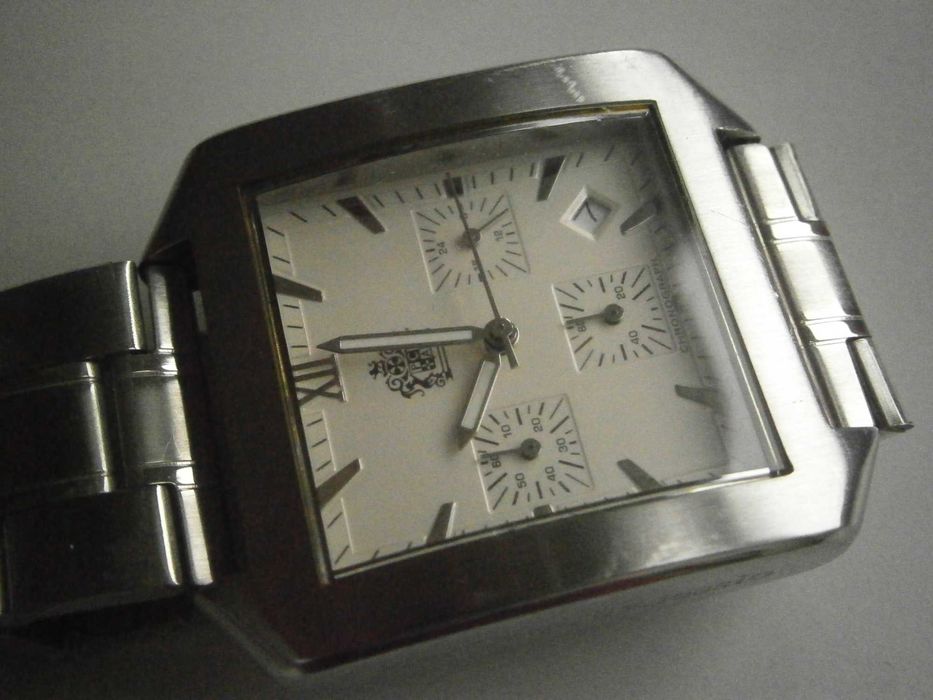 PierCarlo d`Alessio - quartz chronograph, Japan movement, 36x44mm,TOP!