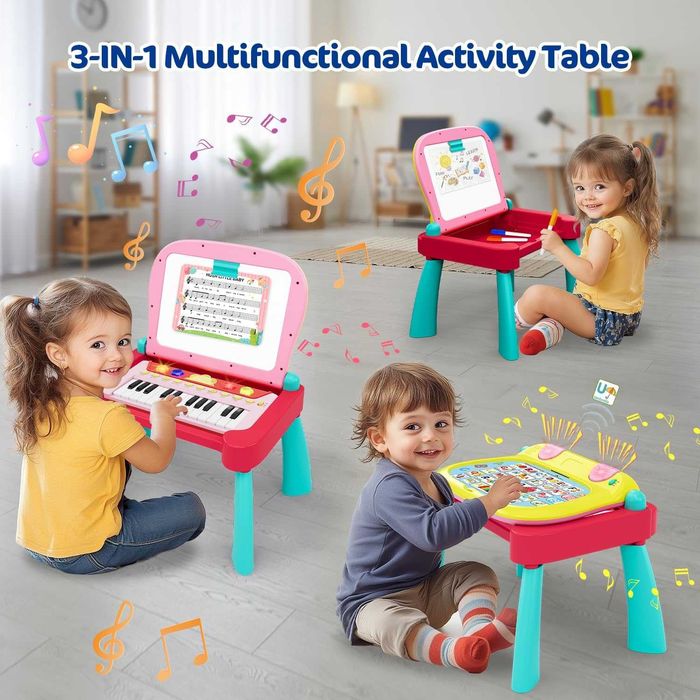 TERRAMUS 3-в-1 образователна играчка с 24-клавишна клавиатура за пиано