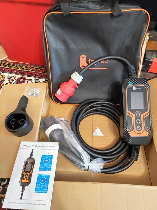 Мобилна зарядна станция 11kW, трифазна, Feyree, НОВА.