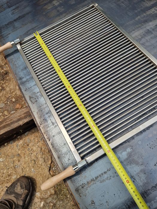 Gratar grill inox alimentar,Grill gradina 70x50,