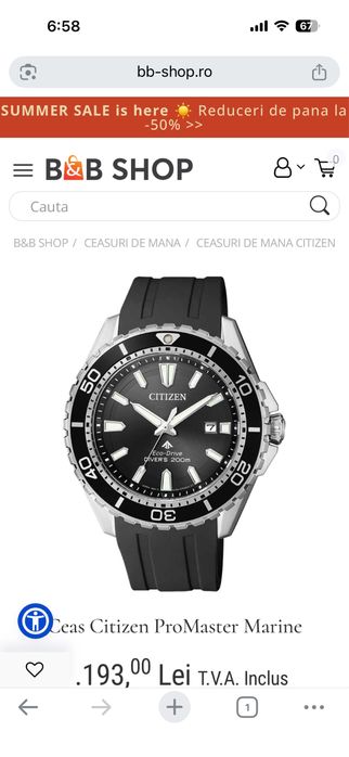 Vand Citizen Promaster Diver