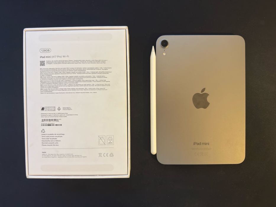 Таблет APPLE IPAD Mini A17 WI-FI 128 GB, 8.3 ", RAM 8 GB + APPLE PENCIL PRO