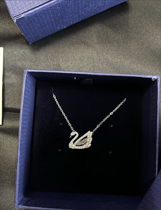 Lant swarovski argintiu