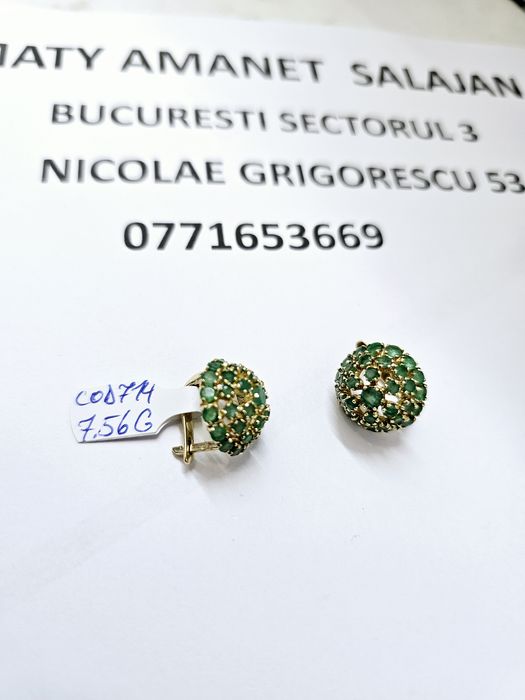 Vand cercei din aur 14 k 7.56 g cod 714