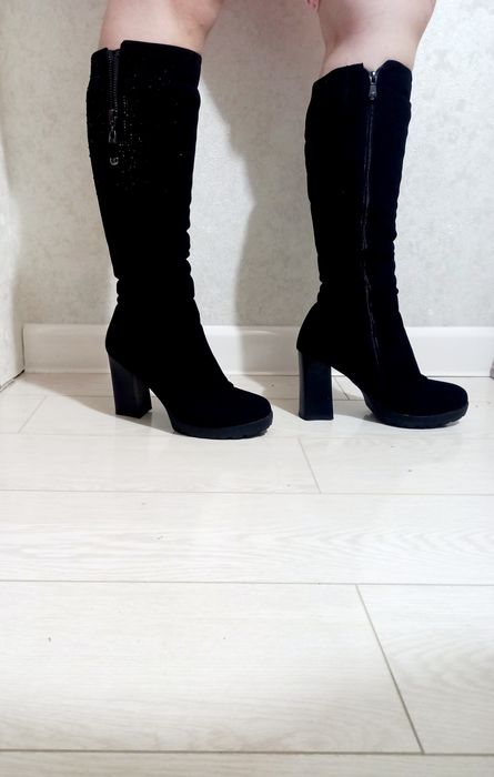 Сапожки зимние длинные