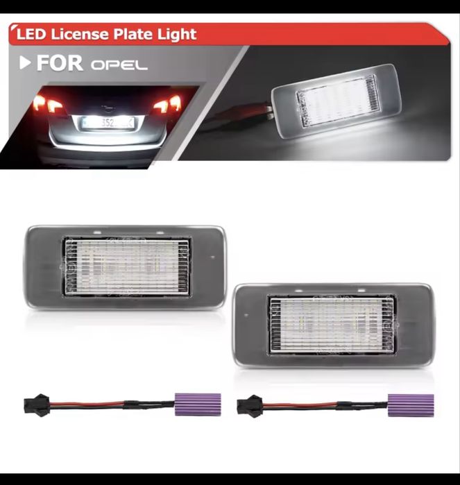 Lămpi LED numar inmatriculare Opel