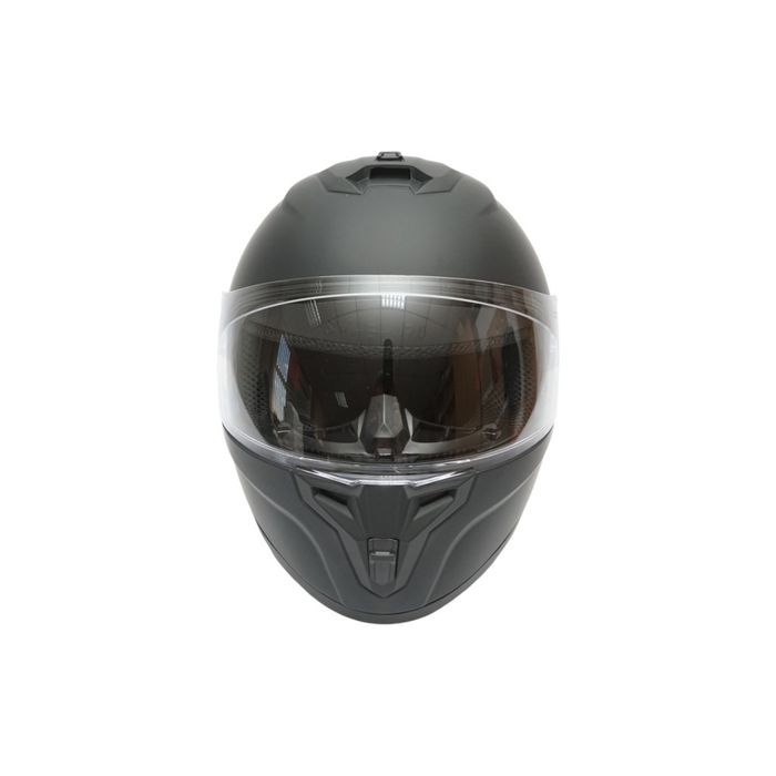 Casca Moto Integrala Grit Neagra cu Viziera Transparenta, Marimea L,