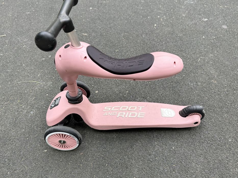 Trotinetă copii 2in1 premium Scoot & Ride