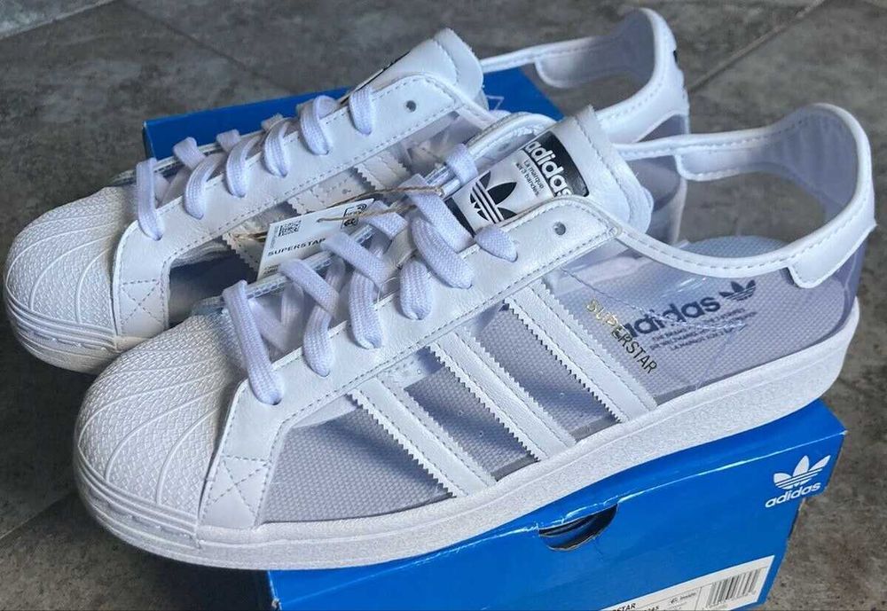 ЧЕРЕН ПЕТЪК Оригинални Унисекс кецове *ADIDAS SUPERSTAR* EU37.5 ,38