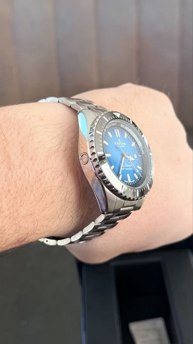Edox Neptunian 1000m Diver 44mm Ceramic Bezel Full Set 2025 Automatic