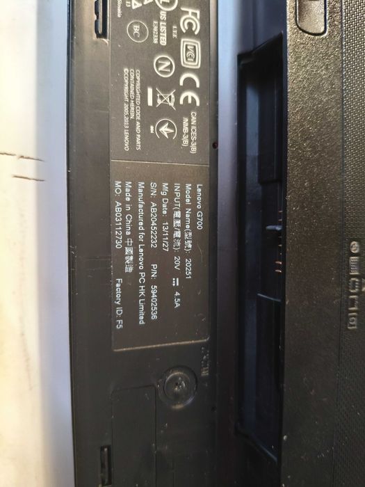 Ноутбук Lenovo G700