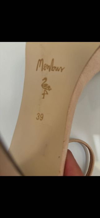 Комплект дамска чанта и обувки - велур