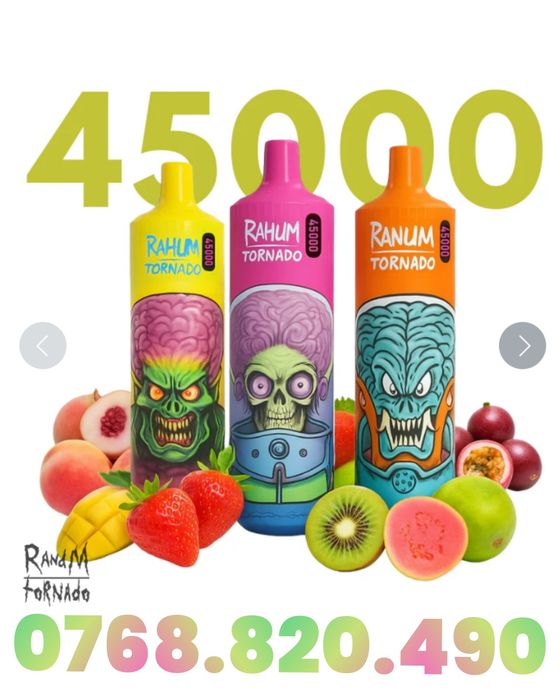 Vape Tornado 45k puffs produs original si sigilat