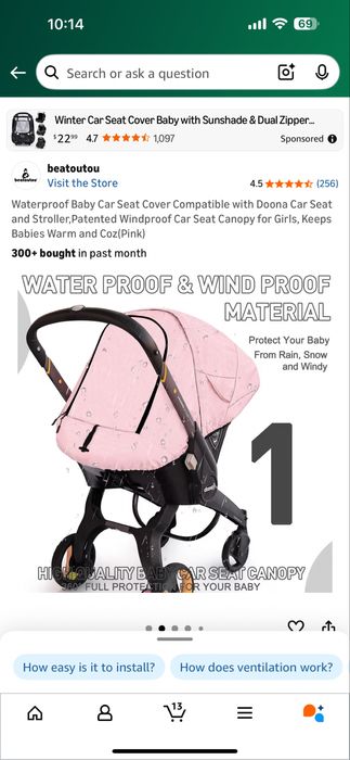 для колясок DOONA сумка чехол кейп муфта коляска