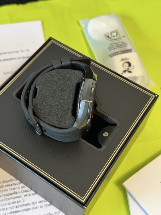 ***ЧИСТО НОВ 46mm Huawei watch GT 6 Pro Гаранция Yettel 2028 Black GT6