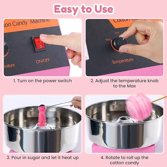 Професионална електрическа машина за захарен памук